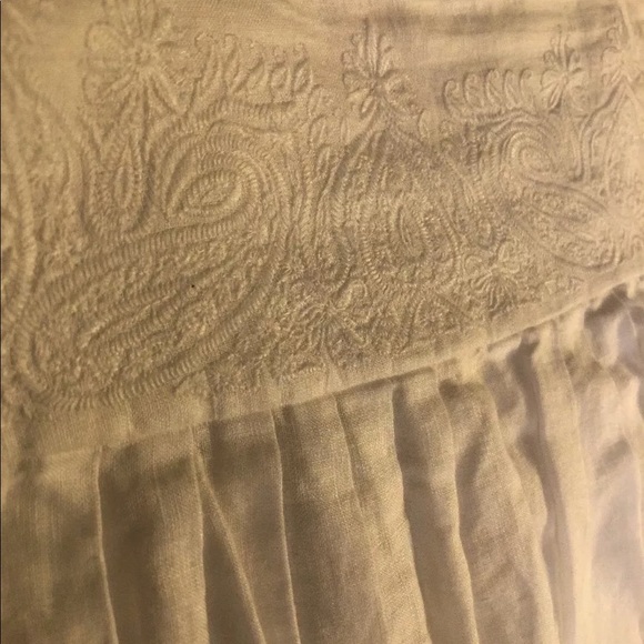 SOLD- Ralph Lauren Linen Pleated Skirt - Picture 2 of 7